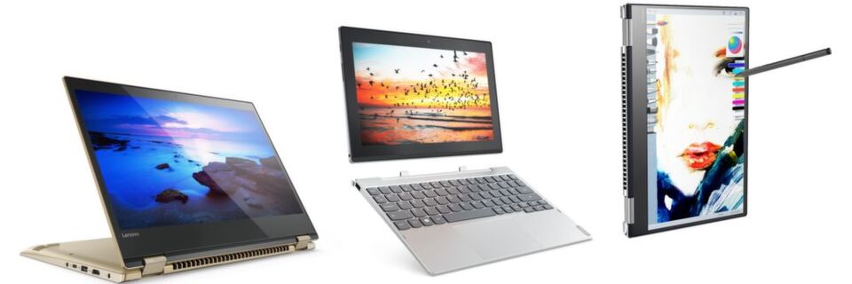 Windows-Trio von Lenovo auf dem MWC: Yoga 520, Miix 320 und Yoga 720. Windows-Trio von Lenovo auf dem MWC: Yoga 520, Miix 320 und Yoga 720.