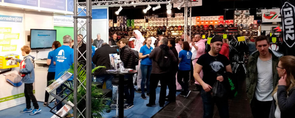 Motorradreifendirekt.de feierte erfolgreich Premiere auf der größten deutschen Motorrad-Regionalmesse in Dortmund. Motorradreifendirekt.de feierte erfolgreich Premiere auf der größten deutschen Motorrad-Regionalmesse in Dortmund.