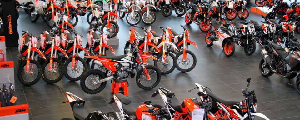 Die Marke KTM hat in den ersten beiden Monaten 473 Fahrzeuge neu zugelassen in Deutschalnd. Das reicht für einen Marktanteil von 6,59 Prozent. Die Marke KTM hat in den ersten beiden Monaten 473 Fahrzeuge neu zugelassen in Deutschalnd. Das reicht für einen Marktanteil von 6,59 Prozent.
