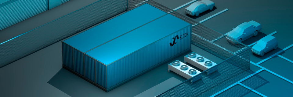Visualisierung eines Rechenzentrums aus vier Eltek-Modulen Visualisierung eines Rechenzentrums aus vier Eltek-Modulen
