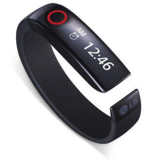Bild 1: Der Wearable-Aktivitätstracker LG Lifeband Touch. Diese Geräteart erfordert mehrere Sensorschnittstellen – eine Anforderung, für die ein kleines FPGA ideal sein kann. Bild 1: Der Wearable-Aktivitätstracker LG Lifeband Touch. Diese Geräteart erfordert mehrere Sensorschnittstellen – eine Anforderung, für die ein kleines FPGA ideal sein kann.