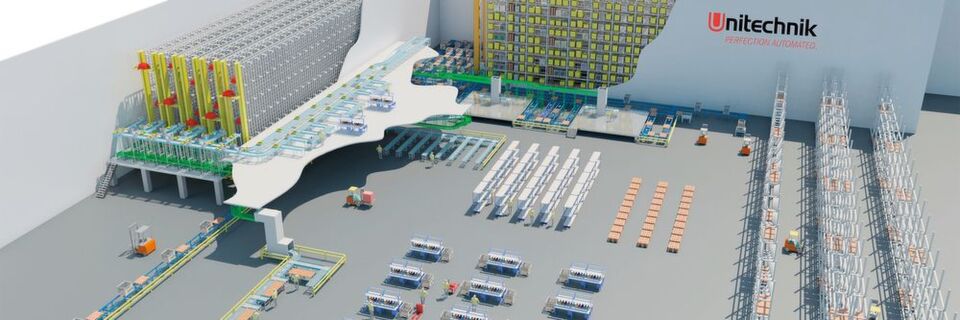 Konzept- und Angebotslayouts mit Factory Design von Autodesk ermöglichen eine effiziente digitale Fabrikplanung und kommen unter anderem bei der Planung von maßgeschneiderten Anlagen der innerbetrieblichen Logistik zum Einsatz. Konzept- und Angebotslayouts mit Factory Design von Autodesk ermöglichen eine effiziente digitale Fabrikplanung und kommen unter anderem bei der Planung von maßgeschneiderten Anlagen der innerbetrieblichen Logistik zum Einsatz.