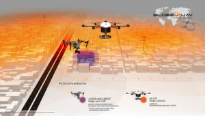 Globe UAV. Drohnensysteme basierend auf dem 4G LTE mobile Internet: In bi-direktionaler Kommunikation werden Steuer- und Videodaten in Echtzeit übertragen - in fast unbegrenzter Reichweite. Globe UAV. Drohnensysteme basierend auf dem 4G LTE mobile Internet: In bi-direktionaler Kommunikation werden Steuer- und Videodaten in Echtzeit übertragen - in fast unbegrenzter Reichweite.