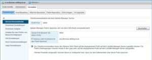 Bei der initialen Konfiguration von VUM richtet der Admin u. a. die Verbindung zwischen vCenter und Update-Manager-Server ein. die Kommunikation ist SOAP-basiert. Bei der initialen Konfiguration von VUM richtet der Admin u. a. die Verbindung zwischen vCenter und Update-Manager-Server ein. die Kommunikation ist SOAP-basiert.