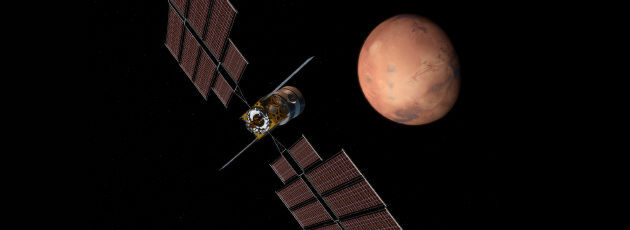 „Deep Space Transport“: Mit solarelektrischem Ionenantrieb vom Mond zum Mars. „Deep Space Transport“: Mit solarelektrischem Ionenantrieb vom Mond zum Mars.