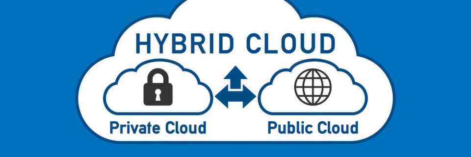 Eine Hybrid Cloud ist die Verknüpfung von Private Cloud und Public Cloud und erfordert eine besondere Überwachung. Eine Hybrid Cloud ist die Verknüpfung von Private Cloud und Public Cloud und erfordert eine besondere Überwachung.