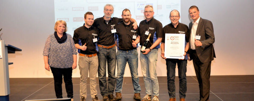 Verdienter Sieger in der Kategorie Freie Werkstatt: Motorradtechnik Schäufele aus Kirchheim/Teck. Verdienter Sieger in der Kategorie Freie Werkstatt: Motorradtechnik Schäufele aus Kirchheim/Teck.