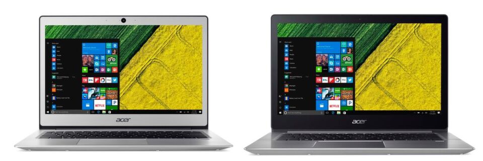 Mit dem Swift 1 und dem Swift 3 bringt Acer zwei flache Aluminium-Notebooks mit günstigen Einstandspreisen. Mit dem Swift 1 und dem Swift 3 bringt Acer zwei flache Aluminium-Notebooks mit günstigen Einstandspreisen.