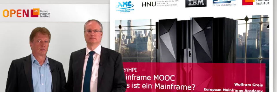 Wolfram Greis und Philipp Brune bei der Vorstellung des Online-Mainframe-Kurses Wolfram Greis und Philipp Brune bei der Vorstellung des Online-Mainframe-Kurses