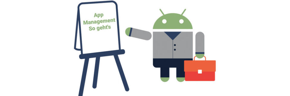 Über den Google Play Store können sowohl Standard Apps als auch Eigenentwicklungen auf die Geräte verteilt werden. Über den Google Play Store können sowohl Standard Apps als auch Eigenentwicklungen auf die Geräte verteilt werden.