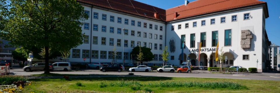 Das Landratsamt in der Augsbuger Innenstadt Das Landratsamt in der Augsbuger Innenstadt