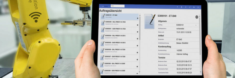 Mobile MES-Anwendungen mit dem System Hydra von MPDV: Als „Augmented Operator“ sieht der Werker immer alle Informationen, die er für aktuell anstehende Entscheidungen benötigt. Mobile MES-Anwendungen mit dem System Hydra von MPDV: Als „Augmented Operator“ sieht der Werker immer alle Informationen, die er für aktuell anstehende Entscheidungen benötigt.