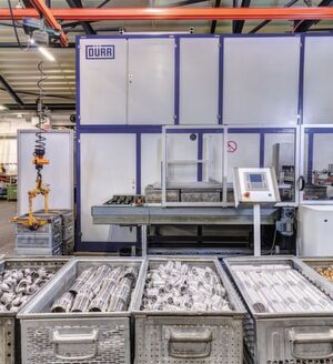 Die Dürr-Anlage wurde für Lüdecke aufgabenspezifisch angepasst und ermöglicht eine Durchsatzsteigerung von 30 Prozent. Die Dürr-Anlage wurde für Lüdecke aufgabenspezifisch angepasst und ermöglicht eine Durchsatzsteigerung von 30 Prozent.