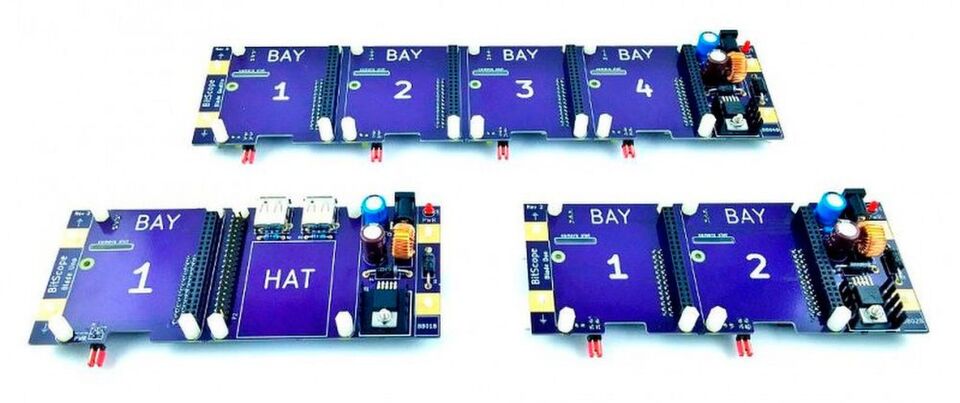 Bitscope Blade Uno, Duo und Quattro: Stromversorgungs- und Montagelösung für bis zu vier Raspberry Pis. Bitscope Blade Uno, Duo und Quattro: Stromversorgungs- und Montagelösung für bis zu vier Raspberry Pis.