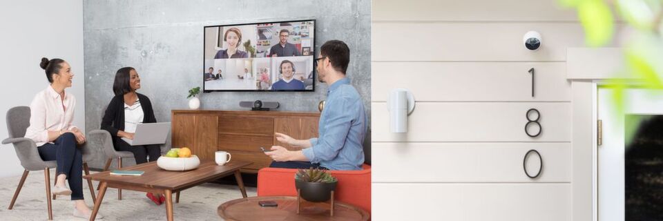 Die neuen Kameras von Logitech für spontane Videokonferenzen und für Home-Security: Meetup und Circle 2. Die neuen Kameras von Logitech für spontane Videokonferenzen und für Home-Security: Meetup und Circle 2.