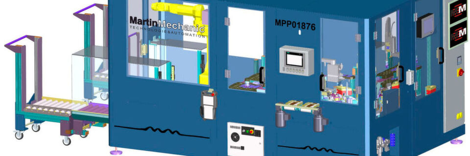 Die Prüfzelle MPP01876 von MartinMechanic ist intelligent mit dem Logistiklager vernetzt. Die Prüfzelle MPP01876 von MartinMechanic ist intelligent mit dem Logistiklager vernetzt.