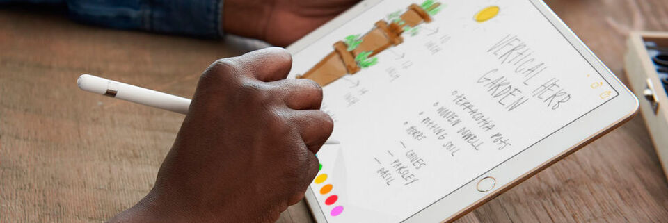 Apple Pencil soll auf dem neuen iPad Pro flüssigeres und natürlicheres Zeichnen ermöglichen. Apple Pencil soll auf dem neuen iPad Pro flüssigeres und natürlicheres Zeichnen ermöglichen.