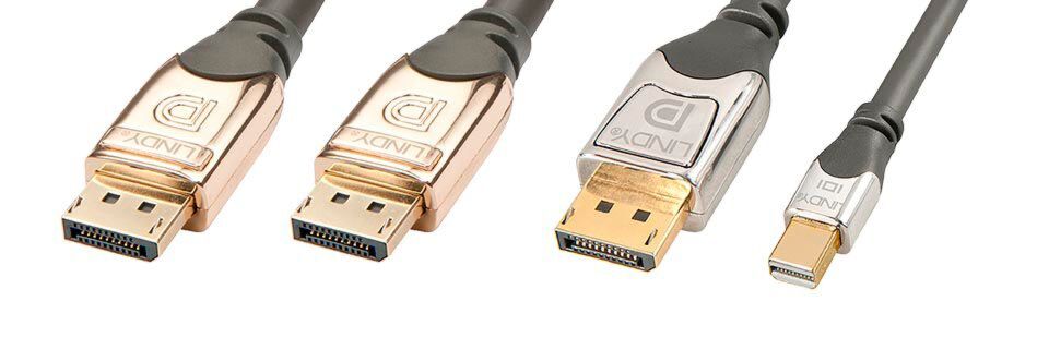 DisplayPort und Mini-DisplayPort sind bis heute geläufige Steckverbinder für die Verbindung von DisplayPort-Komponenten. DisplayPort und Mini-DisplayPort sind bis heute geläufige Steckverbinder für die Verbindung von DisplayPort-Komponenten.