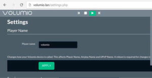 Volumio ist ein schlankes, leicht per Fernzugriff über Weboberfläche steuerbares OS, um den Raspberry Pi als dedizierten Musikspieler zu verwenden. Volumio ist ein schlankes, leicht per Fernzugriff über Weboberfläche steuerbares OS, um den Raspberry Pi als dedizierten Musikspieler zu verwenden.