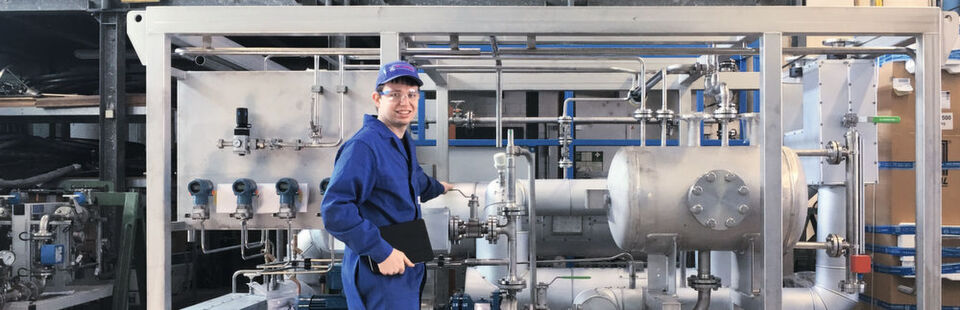 Gute Zugänglichkeit zu allen Anlagenkomponenten dank der Package-Unit- Konstruktion des Alaska-Systems Gute Zugänglichkeit zu allen Anlagenkomponenten dank der Package-Unit- Konstruktion des Alaska-Systems