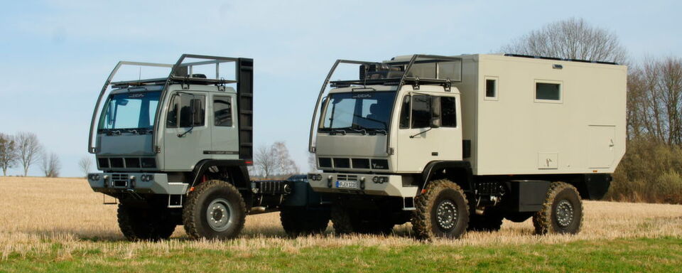 Ein Steyr 12M18 dient Offroad-Fan Stefan Pfeifer als Basis für das wahrscheinlich ultimative Globetrotter-Mobil. Ein Steyr 12M18 dient Offroad-Fan Stefan Pfeifer als Basis für das wahrscheinlich ultimative Globetrotter-Mobil.