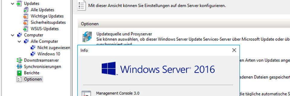 Für die WSUS-Einstellungen in Server 2016 stehen für Windows 10 einige zusätzliche wichtige Einstellungen zur Verfügung. Für die WSUS-Einstellungen in Server 2016 stehen für Windows 10 einige zusätzliche wichtige Einstellungen zur Verfügung.