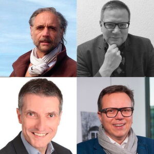 Xavier Comtesse, Master en Mathématicien, Doctorat en Informatique, journaliste horloger, éditorialiste à l'Agefi et à la Tribune de Genève. Florian Nemeti, directeur de la CNCI, Chambre Neuchâteloise du Commerce et de l'Industrie. Giorgio Pauletto, Expert en prospective, stratégie et innovation aux SIG. Dominique Duay, co fondateur du Swiss Data Forum et Data Entrepreneur chez Trivadis. Xavier Comtesse, Master en Mathématicien, Doctorat en Informatique, journaliste horloger, éditorialiste à l'Agefi et à la Tribune de Genève. Florian Nemeti, directeur de la CNCI, Chambre Neuchâteloise du Commerce et de l'Industrie. Giorgio Pauletto, Expert en prospective, stratégie et innovation aux SIG. Dominique Duay, co fondateur du Swiss Data Forum et Data Entrepreneur chez Trivadis.