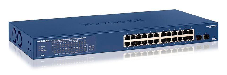 Der Switch GS724TPv2 ist Netgear zufolge vor allem für den Einsatz im Gastgewerbe, im Bildungsbereich oder im Einzelhandel geeignet. Der Switch GS724TPv2 ist Netgear zufolge vor allem für den Einsatz im Gastgewerbe, im Bildungsbereich oder im Einzelhandel geeignet.