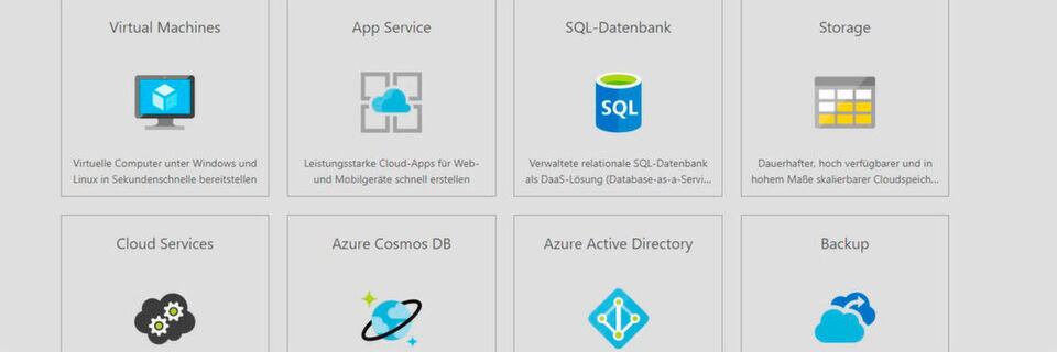 Microsoft vereint in Azure eine große Anzahl an Cloud-Diensten und Services, die gut kombinierbar sind. Microsoft vereint in Azure eine große Anzahl an Cloud-Diensten und Services, die gut kombinierbar sind.