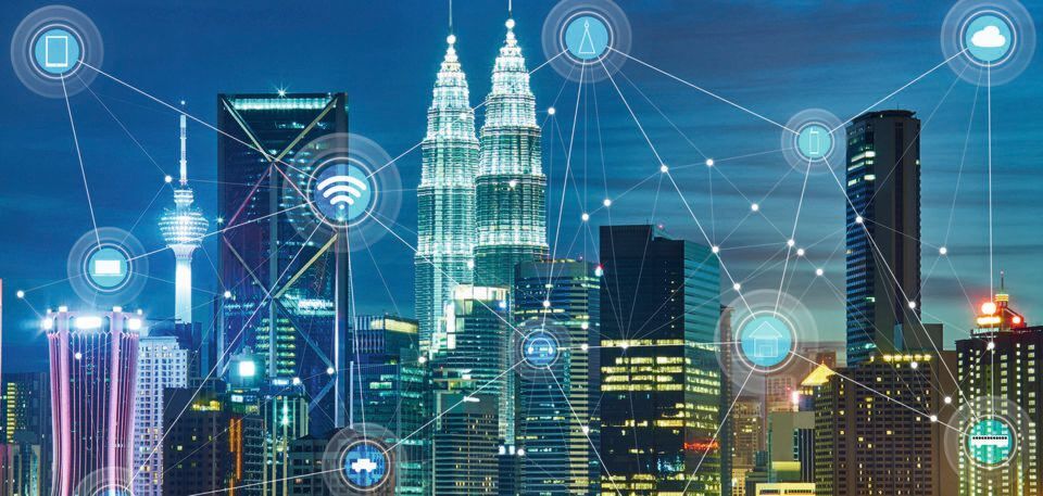 Vernetzung im IoT: In den smart Cities werden je nach Anwendung unterschiedliche Funktechnologien eingesetzt Vernetzung im IoT: In den smart Cities werden je nach Anwendung unterschiedliche Funktechnologien eingesetzt