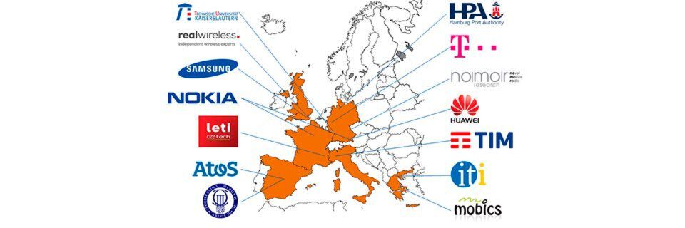 An 5G-MoNArch sind 14 Unternehmen aus sechs europäischen Ländern beteiligt. An 5G-MoNArch sind 14 Unternehmen aus sechs europäischen Ländern beteiligt.