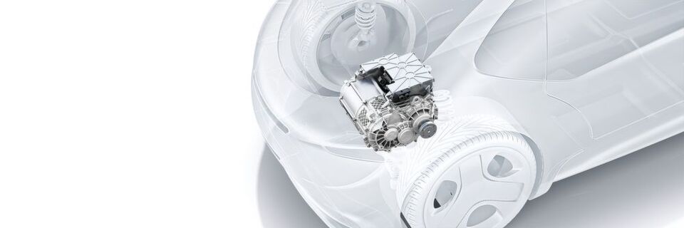 Mit einem Start-up Antrieb stellt Bosch ein neues Konzept für einen E-Antrieb vor. Die eAchse ist effizienter und günstiger als andere Elektroantriebe. Mit einem Start-up Antrieb stellt Bosch ein neues Konzept für einen E-Antrieb vor. Die eAchse ist effizienter und günstiger als andere Elektroantriebe.