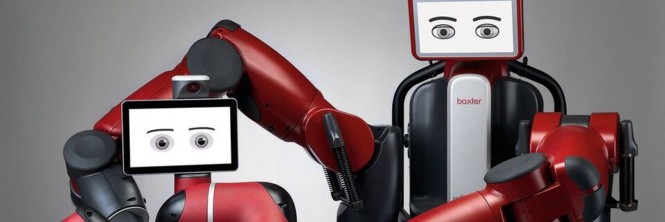 Die beiden kollaborierenden Roboter Sawyer und Baxter sind schon in einigen Werkshallen im Einsatz. Aber wie arbeitet es sich mit einem Roboter als Kollegen? Die beiden kollaborierenden Roboter Sawyer und Baxter sind schon in einigen Werkshallen im Einsatz. Aber wie arbeitet es sich mit einem Roboter als Kollegen?