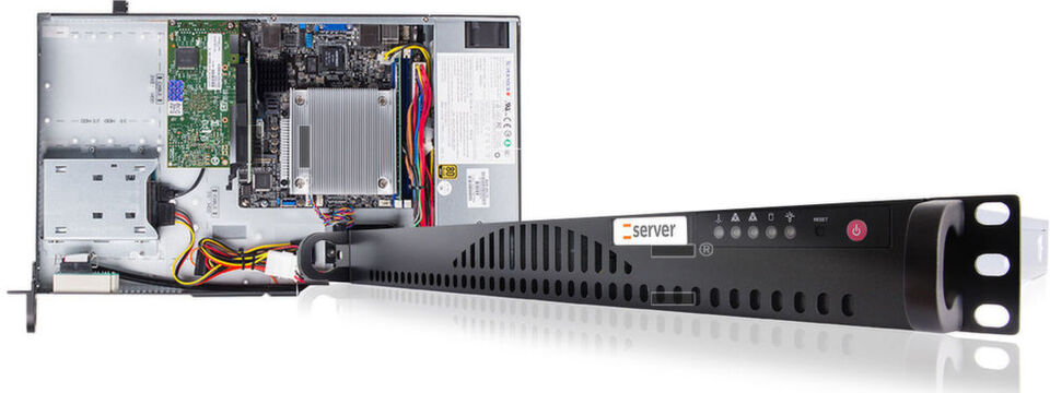 Der Rack-Server „RI1101H“ von der Thomas-Krenn AG besitzt eine Einbautiefe von 249 Millimetern. Der Rack-Server „RI1101H“ von der Thomas-Krenn AG besitzt eine Einbautiefe von 249 Millimetern.