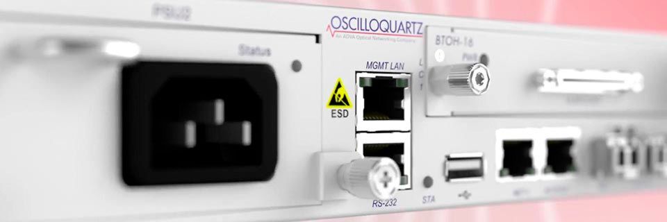 Die aktualisierte OSA-5420-Produktlinie ist, so Hersteller Oscilloquartz, die flexibelste Netzsynchronisationslösung auf den Markt. Die aktualisierte OSA-5420-Produktlinie ist, so Hersteller Oscilloquartz, die flexibelste Netzsynchronisationslösung auf den Markt.