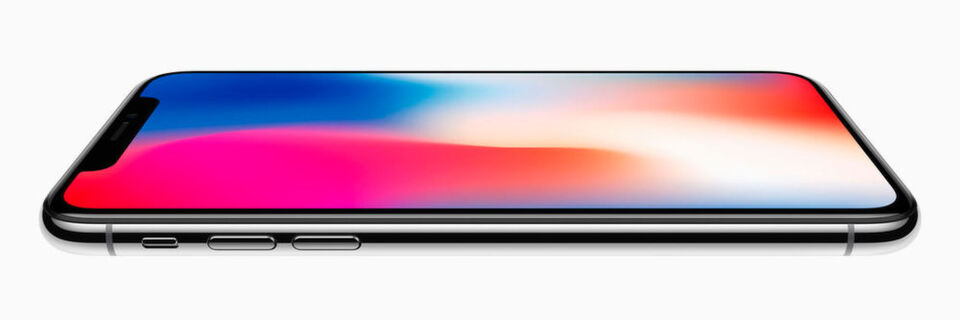 Das iPhone X hat jetzt eine durchgehende Glasoberfläche. Das iPhone X hat jetzt eine durchgehende Glasoberfläche.