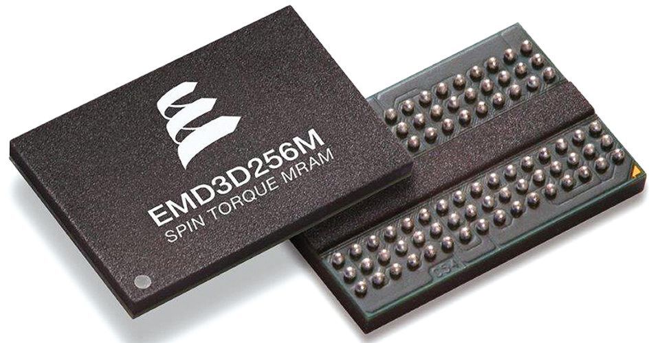 256 MBit DDR3 ST-MRAM im Standard-BGA-Gehäuse: Fortschritte bei der MRAM-Technologie ermöglichen eine neue Speicherklasse, die sich wie nicht-flüchtiges DRAM verhält. 256 MBit DDR3 ST-MRAM im Standard-BGA-Gehäuse: Fortschritte bei der MRAM-Technologie ermöglichen eine neue Speicherklasse, die sich wie nicht-flüchtiges DRAM verhält.