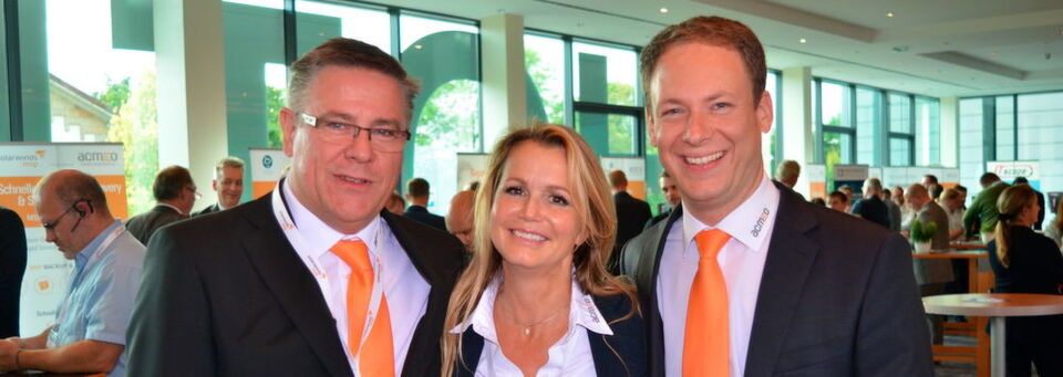 Henning Meyer (r.), Isabelle von Künßberg und Udo Schillings bilden das Führungstrio von Acmeo. Henning Meyer (r.), Isabelle von Künßberg und Udo Schillings bilden das Führungstrio von Acmeo.