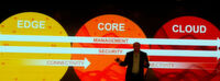 Ray O'Farrell, frischgebackener Chef des neuen Geschäftsbereichs Dell IoT und CTO von VMware, beschreibt das dreistufige IT-Modell Edge-Core-Cloud. Ray O'Farrell, frischgebackener Chef des neuen Geschäftsbereichs Dell IoT und CTO von VMware, beschreibt das dreistufige IT-Modell Edge-Core-Cloud.