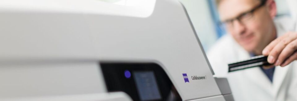 Zeiss Celldiscoverer 7 ist ein vollständig integriertes und automatisiertes High-End-System für Live Cell Imaging. Zeiss Celldiscoverer 7 ist ein vollständig integriertes und automatisiertes High-End-System für Live Cell Imaging.