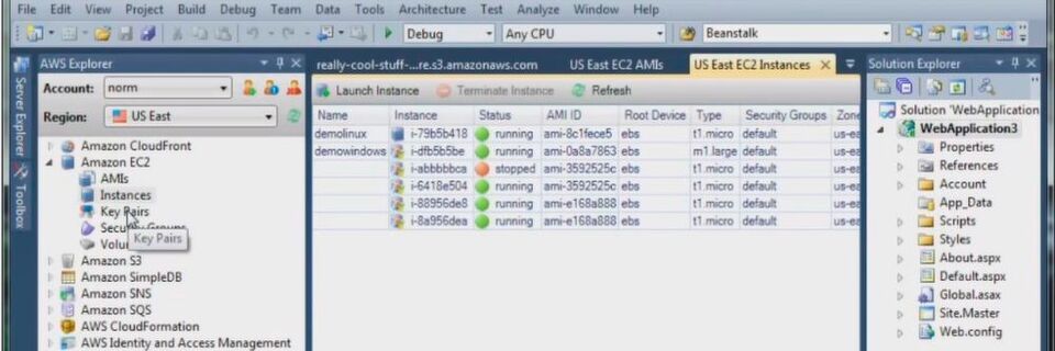 Das AWS Toolkit for Visual Studio unterstützt das Deployment einer Anwendung direkt über die integrierte Entwicklungsumgebung. Das AWS Toolkit for Visual Studio unterstützt das Deployment einer Anwendung direkt über die integrierte Entwicklungsumgebung.