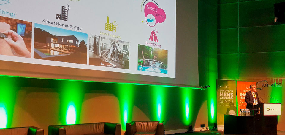 Dieses Jahr fand der von der SEMI Europe zusammen mit der MEMS & Sensors Industry Group veranstaltete MEMS & Sensors Summit im Maison Minatec in Grenoble statt. In seiner Keynote wies Carlo Bozotti von STMicroelectronics auf die Bedeutung von Sensoren für das IoT und das autonome Fahren hin. Dieses Jahr fand der von der SEMI Europe zusammen mit der MEMS & Sensors Industry Group veranstaltete MEMS & Sensors Summit im Maison Minatec in Grenoble statt. In seiner Keynote wies Carlo Bozotti von STMicroelectronics auf die Bedeutung von Sensoren für das IoT und das autonome Fahren hin.