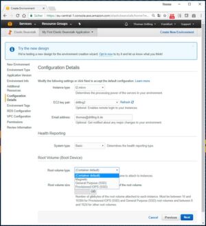 Die Konfigurationsdetails erlauben eine granulare Steuerung der Instanz. Die Konfigurationsdetails erlauben eine granulare Steuerung der Instanz.