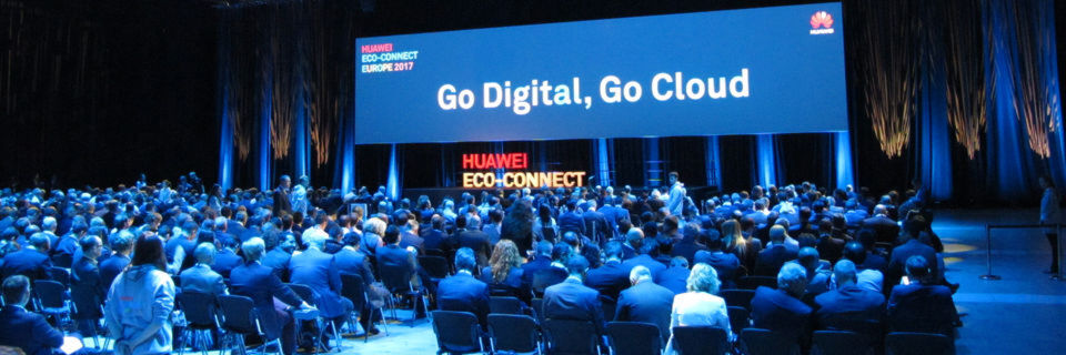 Die Huawei Eco-Connect Europe 2017 stand unter dem Motto „Go Digital – Go Cloud“. Die Huawei Eco-Connect Europe 2017 stand unter dem Motto „Go Digital – Go Cloud“.