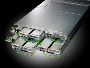 Bestandteil der konvergenten Infrastrukturlösung NFLEX sind Primergy CX400 M4-Server von Fujitsu. Bestandteil der konvergenten Infrastrukturlösung NFLEX sind Primergy CX400 M4-Server von Fujitsu.