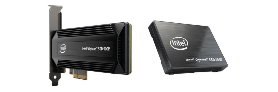 Intel bietet die Optane SSD 900P als PCI-Express-Karte mit halber Höhe oder im U.2-Format für 2,5-Zoll-Einschübe an. Intel bietet die Optane SSD 900P als PCI-Express-Karte mit halber Höhe oder im U.2-Format für 2,5-Zoll-Einschübe an.