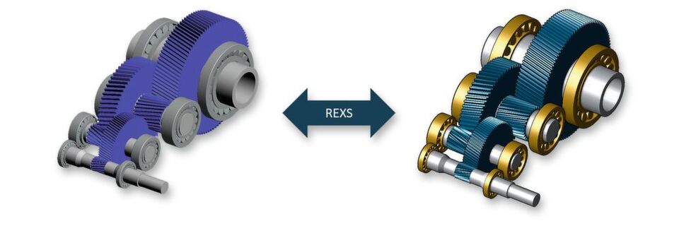Datenaustausch in der Getriebeentwicklung: ein 3-stufiges Parallelwellengetriebe von SEW in Bearinx und der FVA-Workbench. Datenaustausch in der Getriebeentwicklung: ein 3-stufiges Parallelwellengetriebe von SEW in Bearinx und der FVA-Workbench.