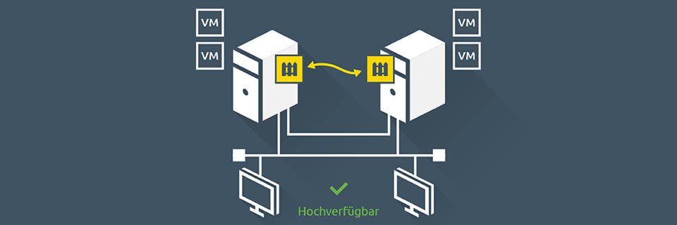 Collax V-Bien Office setzt sich aus zwei identischen Einheiten zusammen. Für jede Komponente gebe es ein redundantes Ebenbild. Collax V-Bien Office setzt sich aus zwei identischen Einheiten zusammen. Für jede Komponente gebe es ein redundantes Ebenbild.