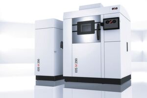 Der M 290 von EOS besticht mit der Strahlqualität seinem 400 W starken Lasers. Sie soll einen wichtigen Beitrag zur Bauteilqualität leisten. Der M 290 von EOS besticht mit der Strahlqualität seinem 400 W starken Lasers. Sie soll einen wichtigen Beitrag zur Bauteilqualität leisten.