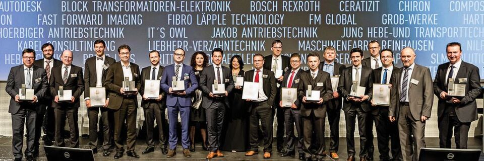 Die Gewinner des Best of Industry Award 2017. Zu den strahlenden Siegern gehörten Unternehmen wie Autodesk, Jungheinrich, Kabel Consulting, Liebherr-Verzahntechnik, Rittal, Schaeffler, Serapid und Waldrich Coburg. Die Gewinner des Best of Industry Award 2017. Zu den strahlenden Siegern gehörten Unternehmen wie Autodesk, Jungheinrich, Kabel Consulting, Liebherr-Verzahntechnik, Rittal, Schaeffler, Serapid und Waldrich Coburg.